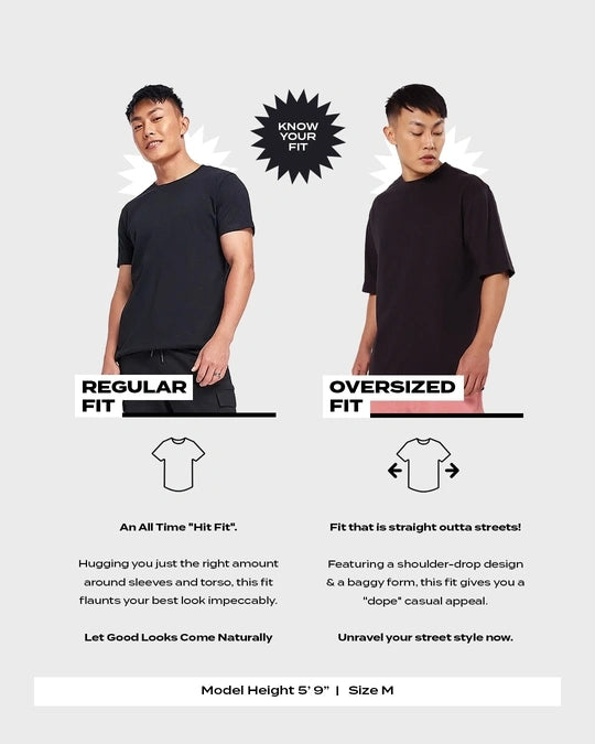 Men's Brown Beast Within Graphic Printed Oversized